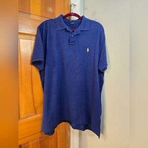Polo by Ralph Lauren Men's Blue Custom Slim Fit Polo Shirt Sz XXL